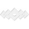 Ekena Millwork Zoe Architectural Grade PVC Ceiling Medallion, 26"W x 17 3/8"H x 3"ID x 8"C x 1"P, One-Piece CMP26X17ZE-03000 - alternate 2